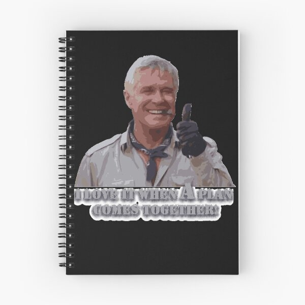 Item preview, The A-Team! Hannibal Smith I Love it when a plan comes together! designed and sold by SarahFlackbush.