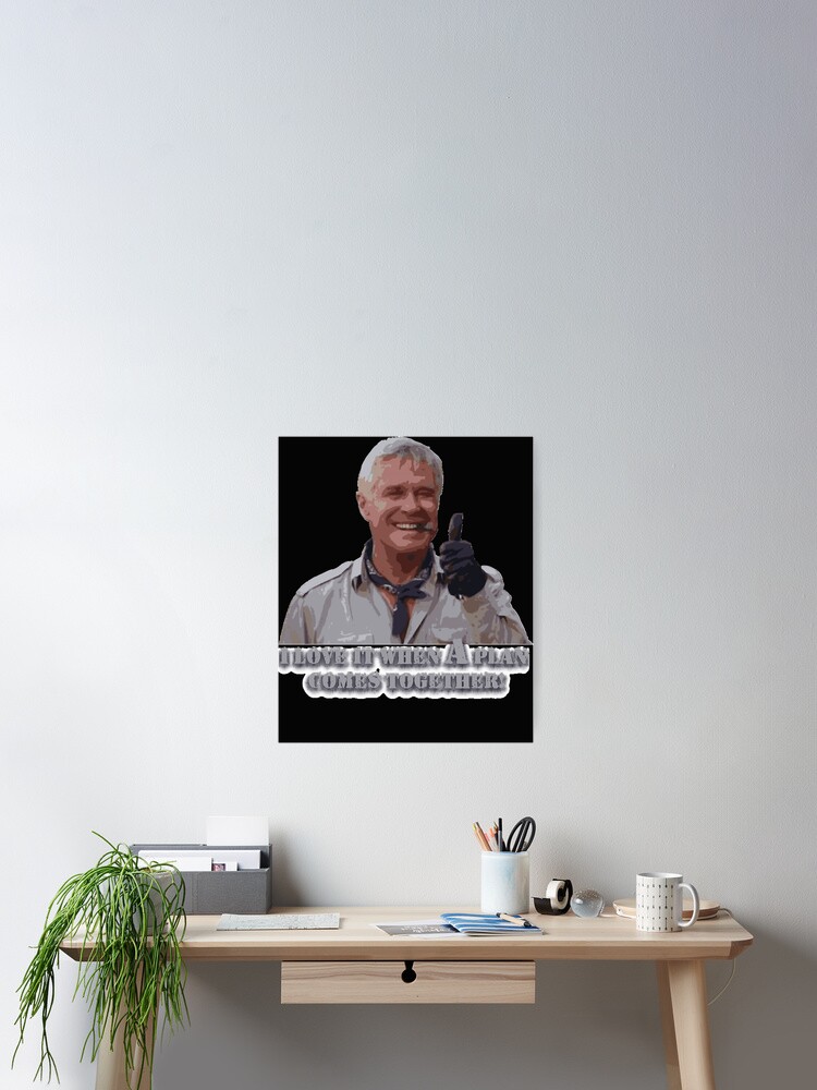 T-shirt Regalo Hannibal Ich Love Es When Plan Funziona A-Team - Foto 7