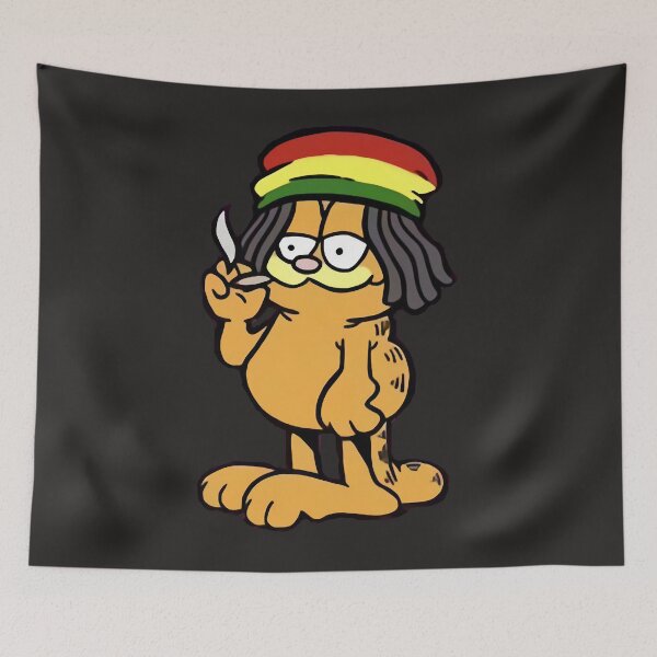 Item preview, Rastafarian Garfield   designed and sold by okieokeke8.