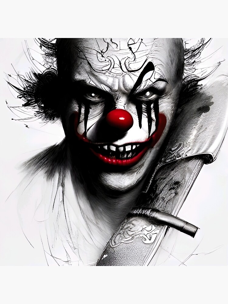 mock - up sketch of a wanted clown | Stable Diffusion