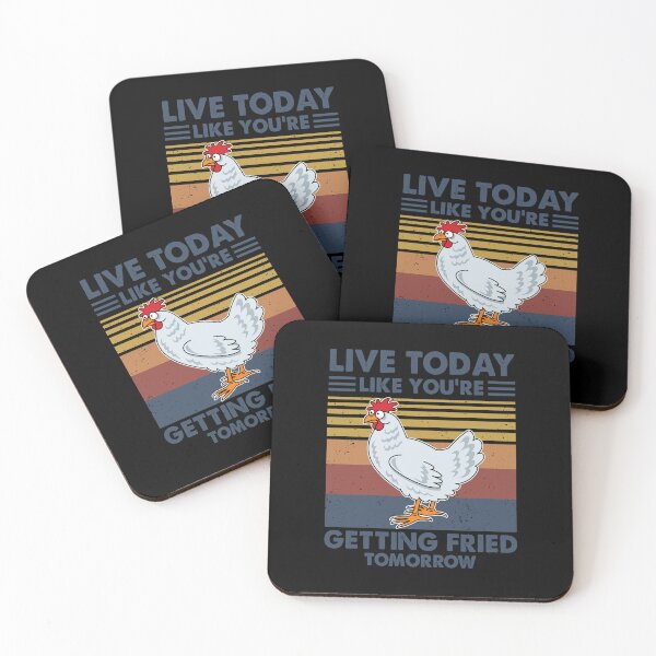 Item preview, Live Today Like You're Getting Fried Tomorrow Vintage Chickens lovers farmer vintage cute designed and sold by elizabethdawnn.