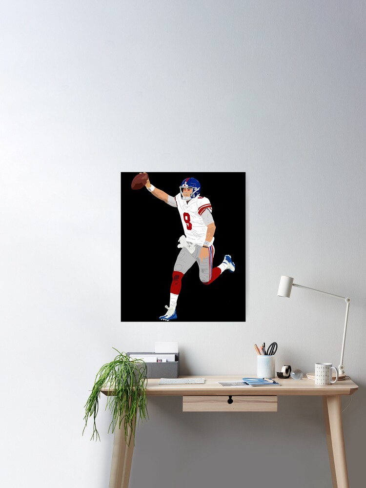 Rinkha Daniel Jones Football Paper Poster Giants 4 T-Shirt