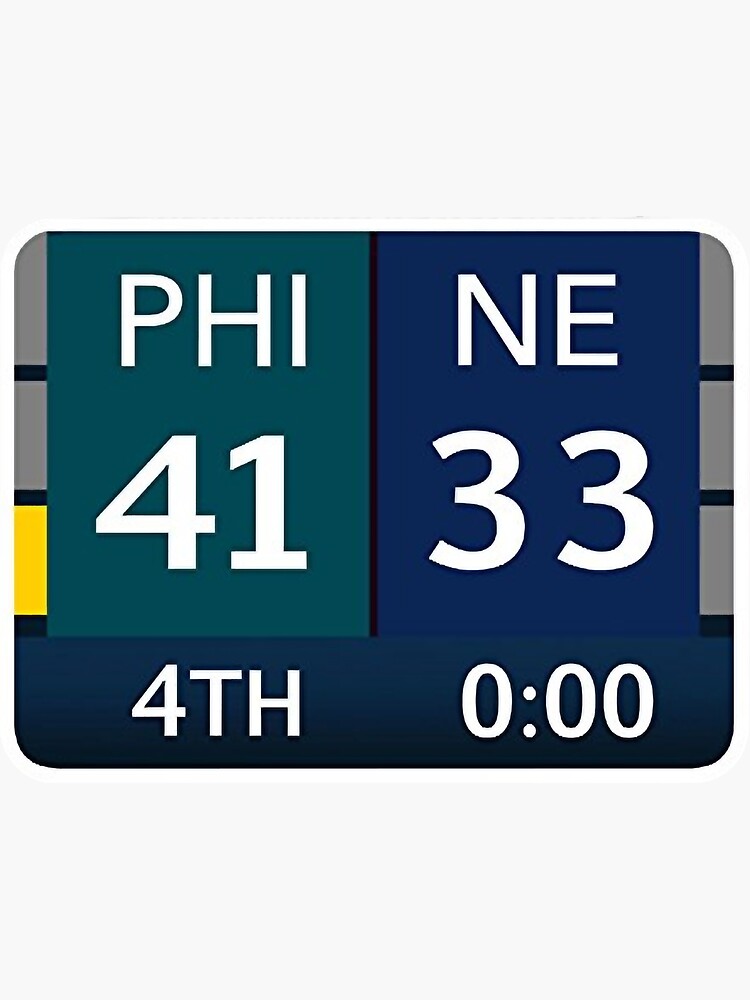 PHI 41 NE 33 Final Score Philadelphia Eagles vs New England