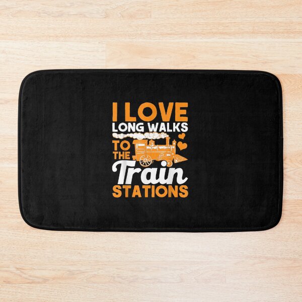 Item preview, I Love Long Walks To Train Stations Railroad Lovers Train designed and sold by Torokjakab.