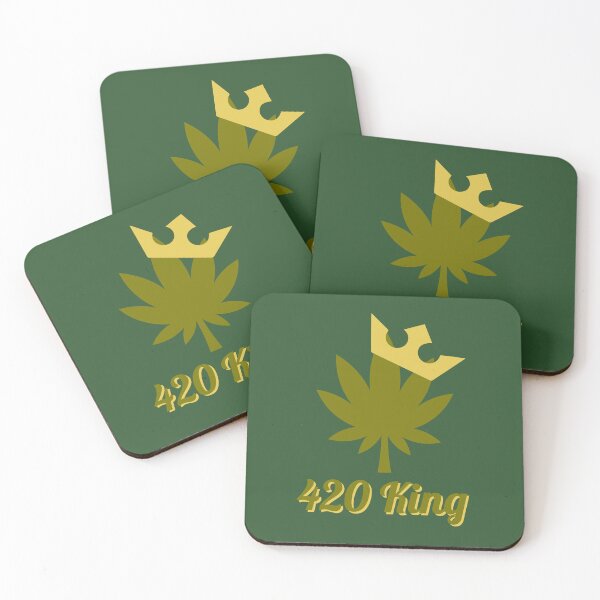 Item preview, 420 King Weed Leaf With Crown Design - For Stoners/Smokers 420/Weed/Marijuana/Cannabis/Pot Lovers designed and sold by SteamParliament.