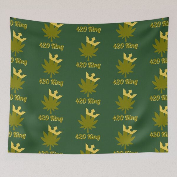 Item preview, 420 King Weed Leaf With Crown Design - For Stoners/Smokers 420/Weed/Marijuana/Cannabis/Pot Lovers designed and sold by SteamParliament.