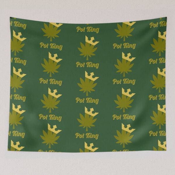 Item preview, Pot King Weed Leaf With Crown Design - For Stoners/Smokers 420/Weed/Marijuana/Cannabis/Pot Lovers designed and sold by SteamParliament.