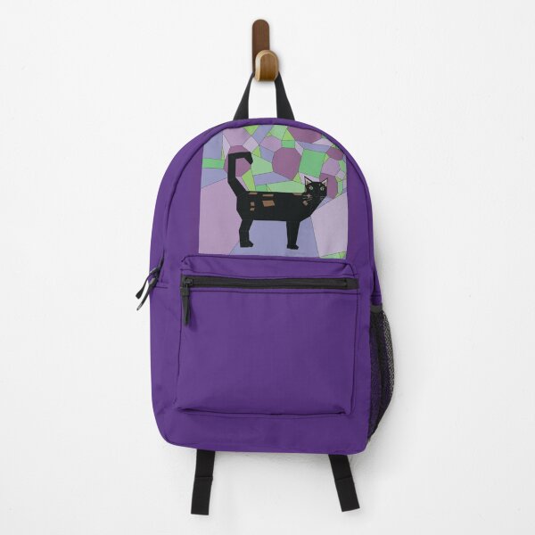 Item preview, Geometric Black Domestic Shorthair Cat designed and sold by Caseymakesart.