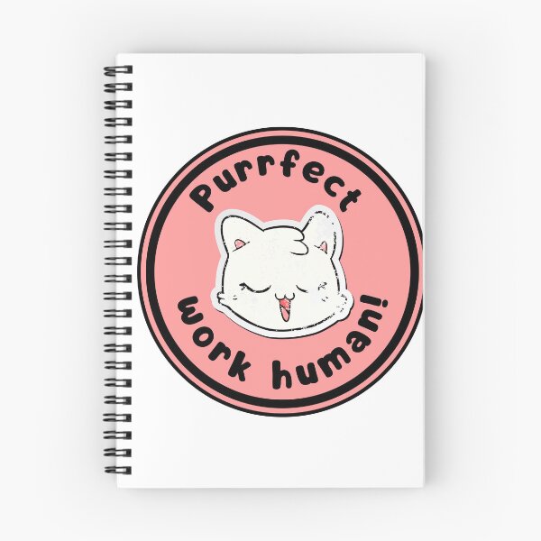 Item preview, Purrfect work human! Cat badge of honor, motivation designed and sold by OlgaBDesign.