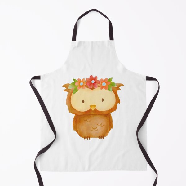 Item preview, Cute Owl Bird with floral wreath designed and sold by ElenaJoyDesign.