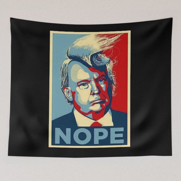 Item preview, NOPE Donald Trump Poster designed and sold by misdememeor.