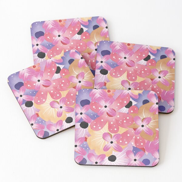 Item preview, Pink and purple flowers background designed and sold by darshants.