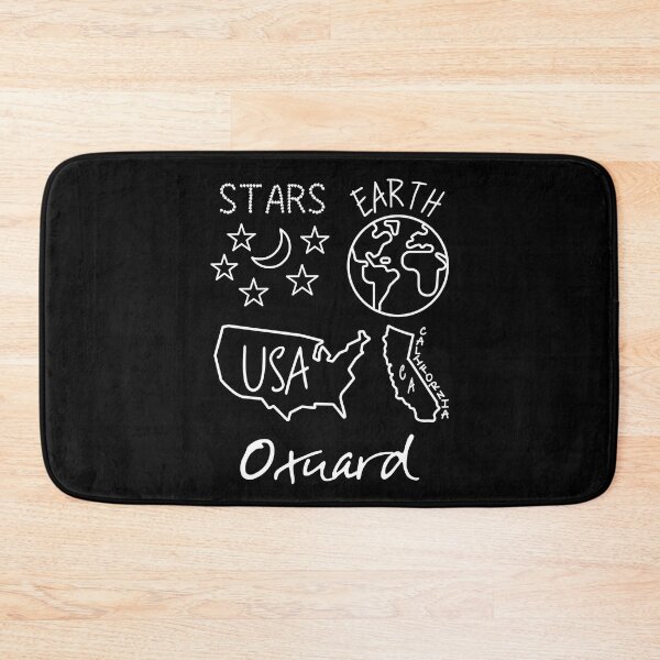 Item preview, Oxnard California USA Earth Stars White Text and Design designed and sold by artfulnotebook.