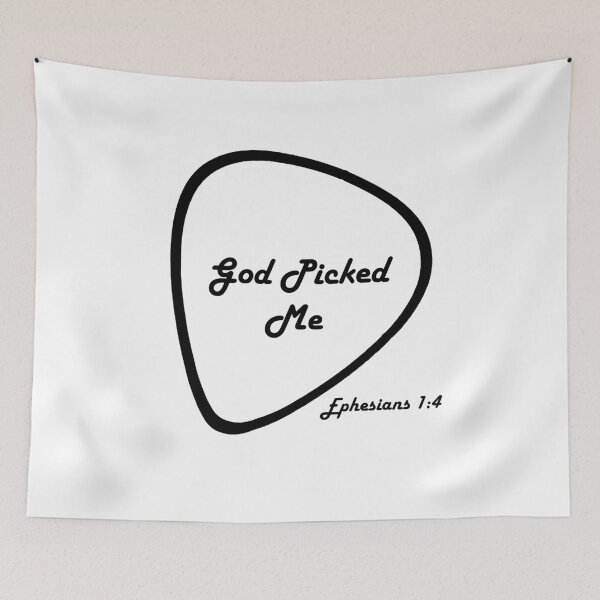 Item preview, God Picked Me Funny Reformed Christian Pick Jesus Guitar Pick, Music designed and sold by KCTraders.