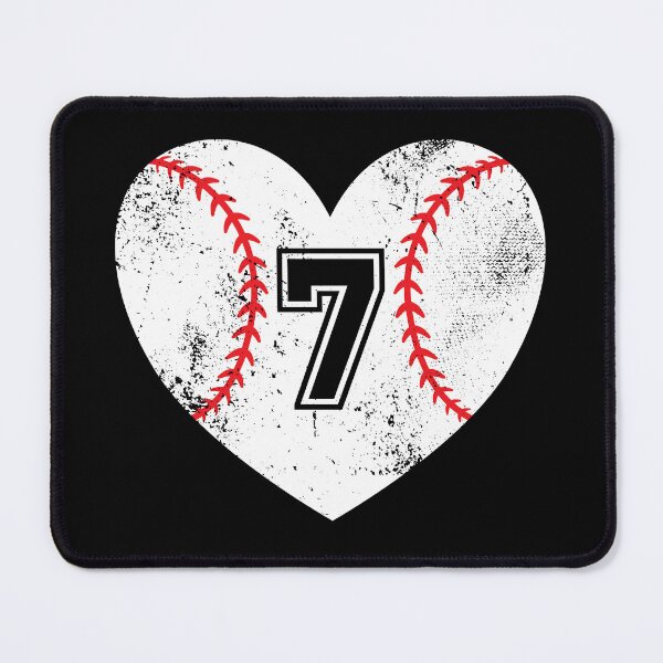 Item preview, Baseball Heart Jersey Number 7 designed and sold by AdventureTee.