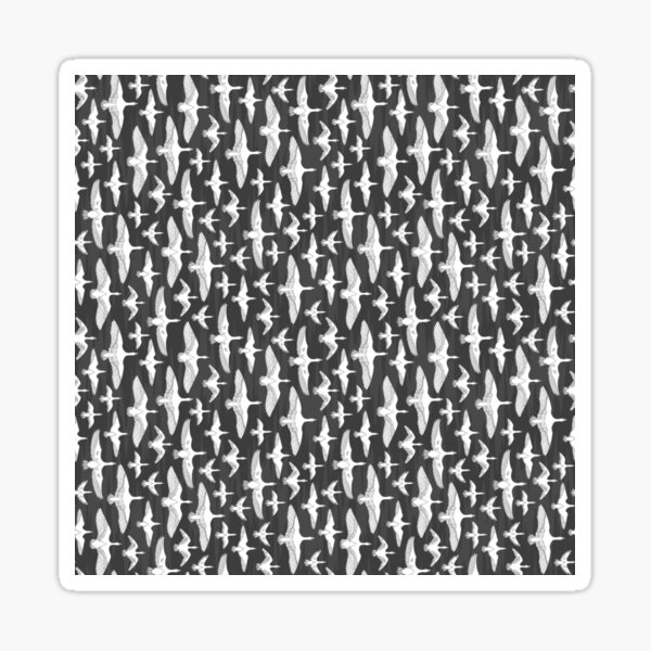 Flying White Birds Sticker