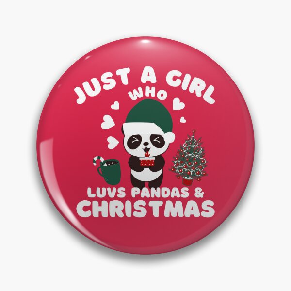 Item preview, Just A Girl Who Luvs Pandas & Christmas designed and sold by ModkMerch.