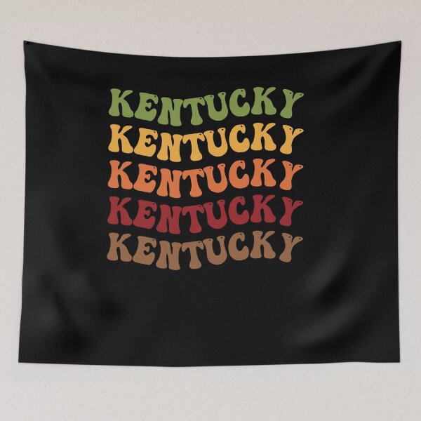 Item preview, Kentucky Retro Vintage Groovy Wavy Text Classic designed and sold by CoolCreative.
