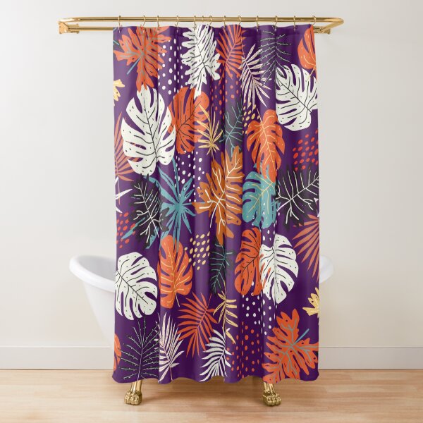 Item preview, colorful tropical leaves designed and sold by jasminefathy.