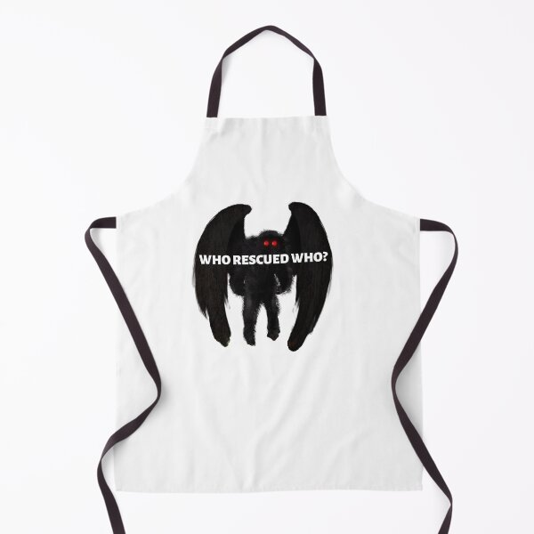 Item preview, Who Rescued Who Mothman Bumper Sticker designed and sold by hyperfocusrach.