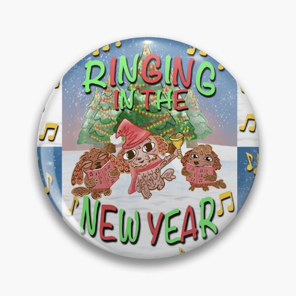 Item preview, Shih Tzu Puppies Ringing In The New Year designed and sold by SubtleSplit.
