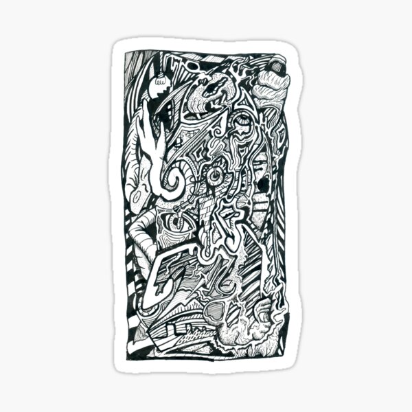 Anxiety Attack by Brian Benson Sticker