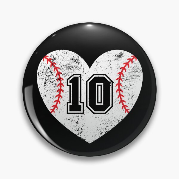 Item preview, Baseball Heart Jersey Number 10 designed and sold by AdventureTee.