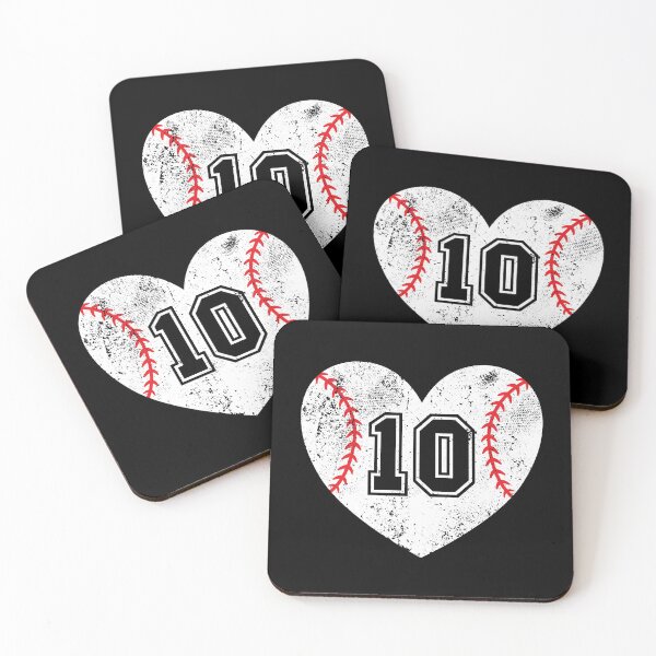 Item preview, Baseball Heart Jersey Number 10 designed and sold by AdventureTee.