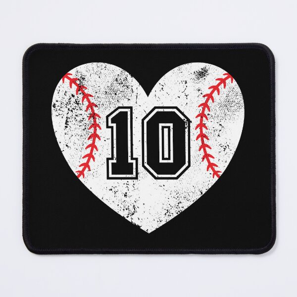 Item preview, Baseball Heart Jersey Number 10 designed and sold by AdventureTee.