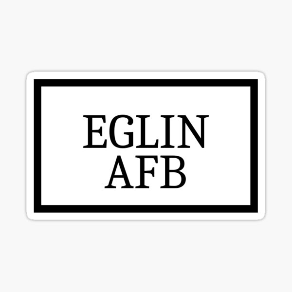 "Eglin AFB" Sticker for Sale by mariamtauh Redbubble