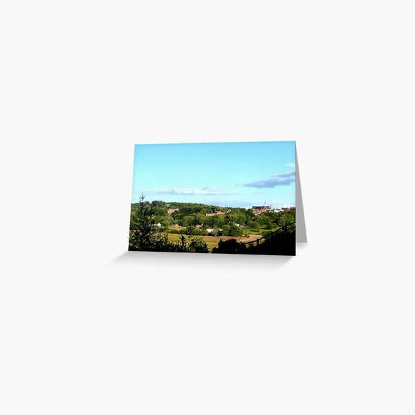 Bishop Auckland from the walk Greeting Card