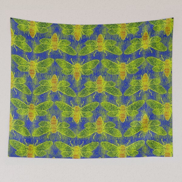 Item preview, Cicada Invasion Insect Pattern designed and sold by ShoaffBallanger.