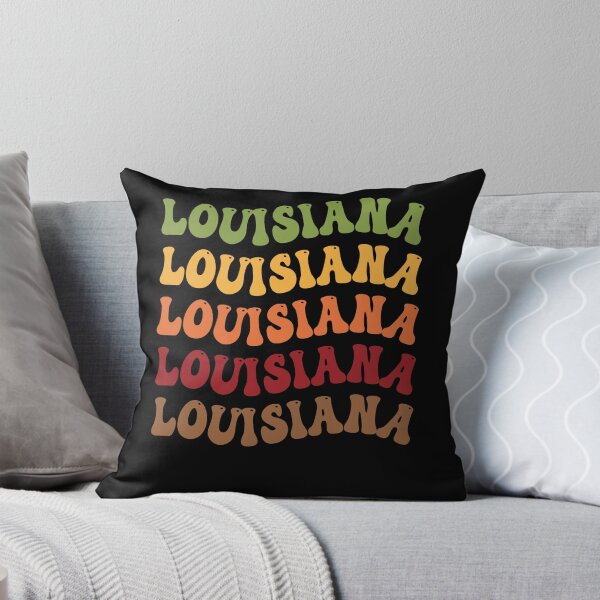 Item preview, Louisiana Retro Vintage Groovy Wavy Text Classic designed and sold by CoolCreative.