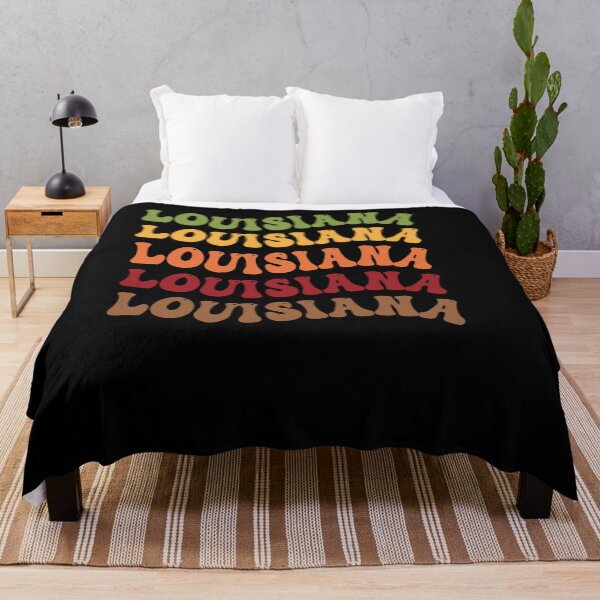 Item preview, Louisiana Retro Vintage Groovy Wavy Text Classic designed and sold by CoolCreative.