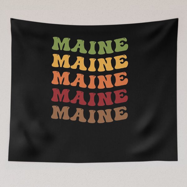 Item preview, Maine Retro Vintage Groovy Wavy Text Classic designed and sold by CoolCreative.