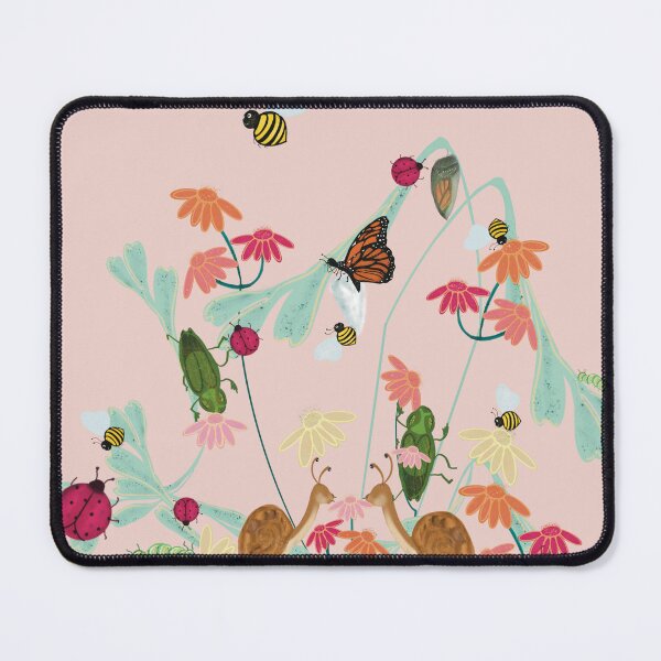 Item preview, Garden Ladybugs & Friends pale pink designed and sold by GalapaTales.