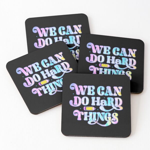 Item preview, We Can Do Hard-Things Back to School Teachers Kids designed and sold by TrenddyArts.