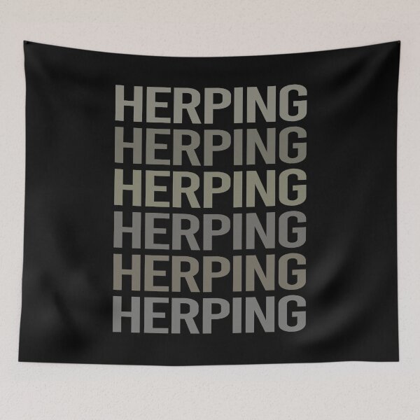 Item preview, Gray Text Art Herping Herpetologist Herpetology Herp Herps Herper designed and sold by StoreCalamity.