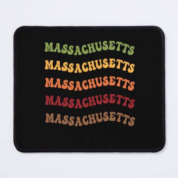 Item preview, Massachusetts Retro Vintage Groovy Wavy Text Classic designed and sold by CoolCreative.