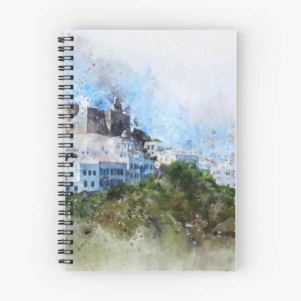 Item preview, Watercolor of Chora, Patmos, Greece. designed and sold by IndigoTDesigns.