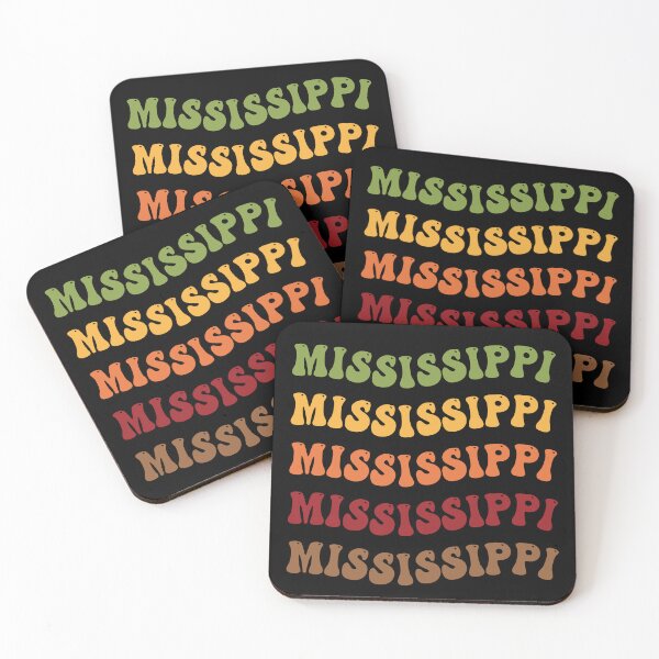 Item preview, Mississippi Retro Vintage Groovy Wavy Text Classic Retro Vintage Groovy Wavy Text Classic designed and sold by CoolCreative.