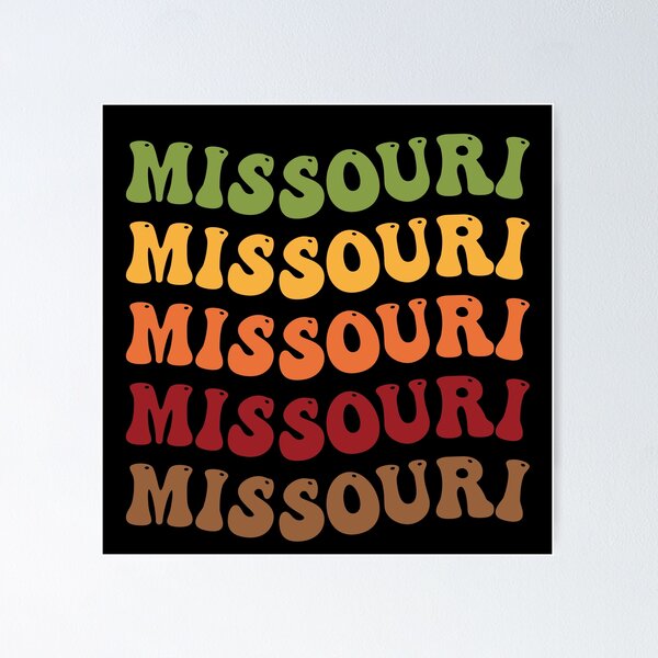 Item preview, Missouri Retro Vintage Groovy Wavy Text Classic designed and sold by CoolCreative.