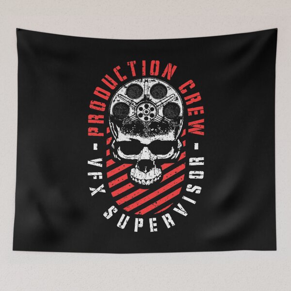 Item preview, Production Crew VFX Supervisor Film Movie Halloween Skull designed and sold by GrandeDuc.