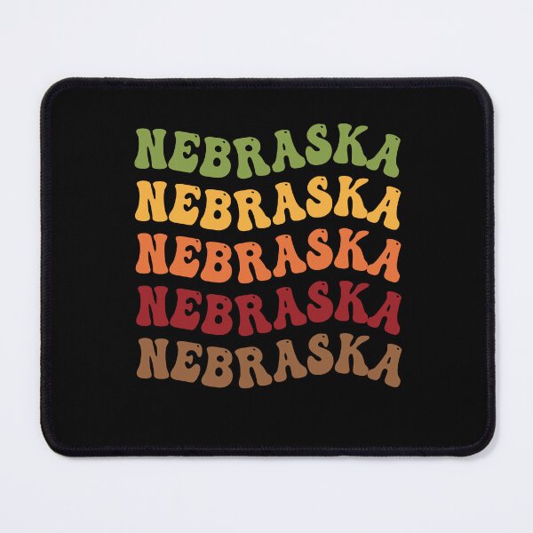 Item preview, Nebraska Retro Vintage Groovy Wavy Text Classic designed and sold by CoolCreative.