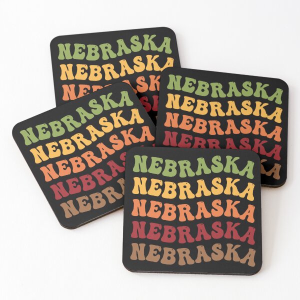 Item preview, Nebraska Retro Vintage Groovy Wavy Text Classic designed and sold by CoolCreative.