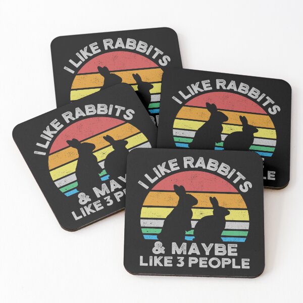 Item preview, I Like Rabbits And Maybe Like 3 People Bunny designed and sold by Amazing Designs.