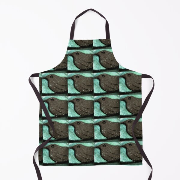 Item preview, Blackbird houndstooth pattern in black & iridescent green designed and sold by DigitalEurydice.