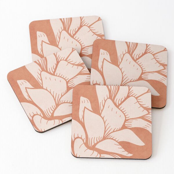 Item preview, Pinecone illustration in pink orange designed and sold by Miss-Belle.