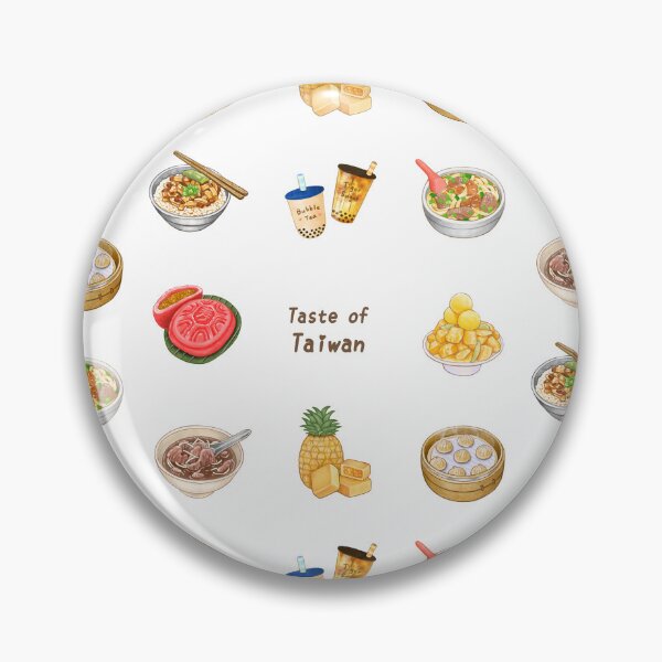 Item preview, Taiwan Street Food & Drinks 台灣美食小吃 - Bubble Bea, Beef Noodles, Mango Ice, Braised Pork Rice, Xiao Long Bao, Pineapple Cake, Ang Ku Kueh designed and sold by Rose Chiu.