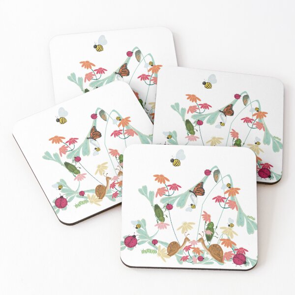 Item preview,  Garden Ladybug &  Friends White designed and sold by GalapaTales.